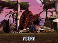 A Level 30 Rajasaurus is victorious.