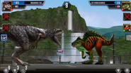 Level 20 Indominus rex vs Level 31 Ostafrikasaurus